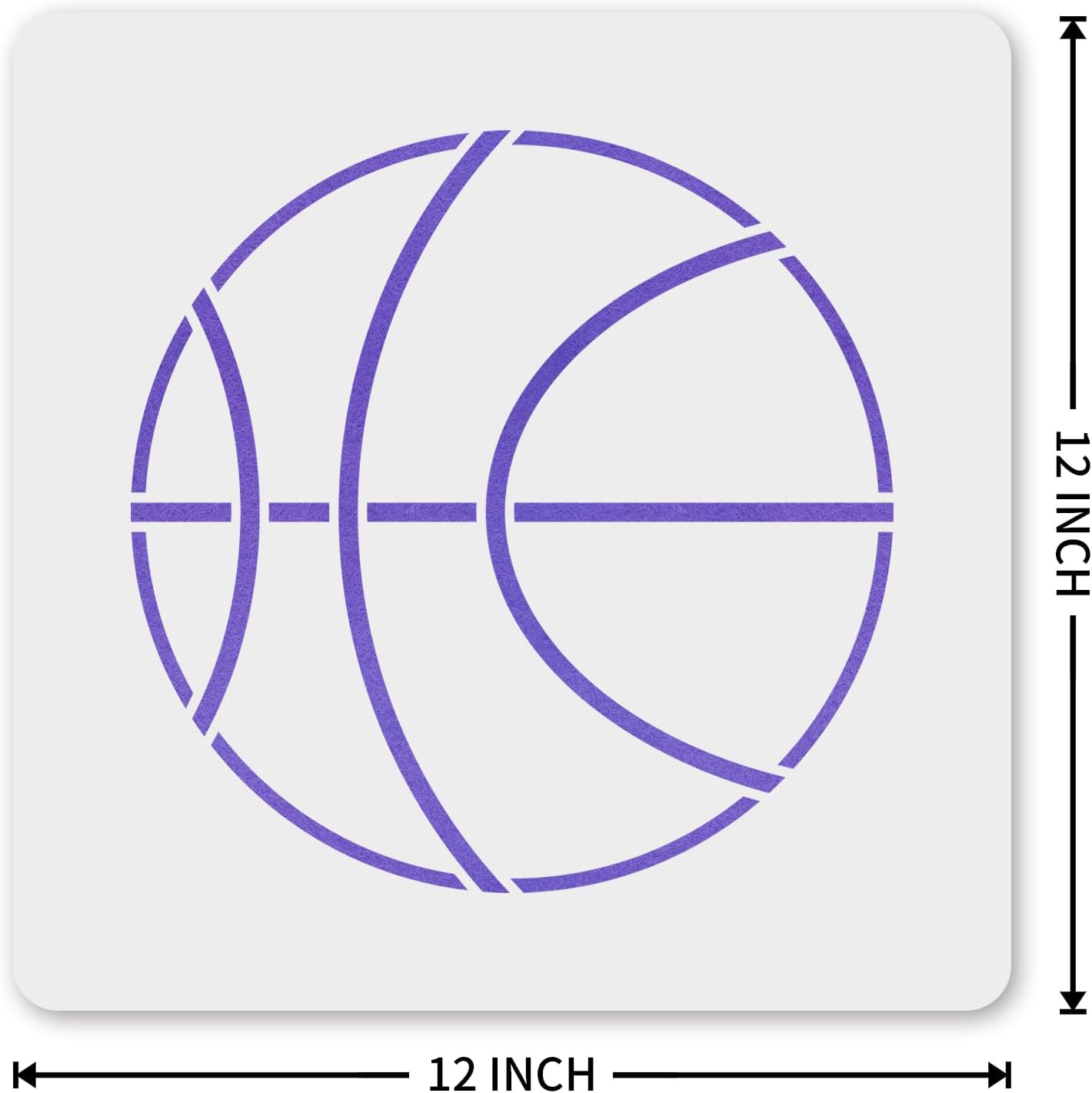 MAGJUCHE Basketball Stencil 12 Inches, Reusable Sport Stencil for Painting DIY Crafts Decor