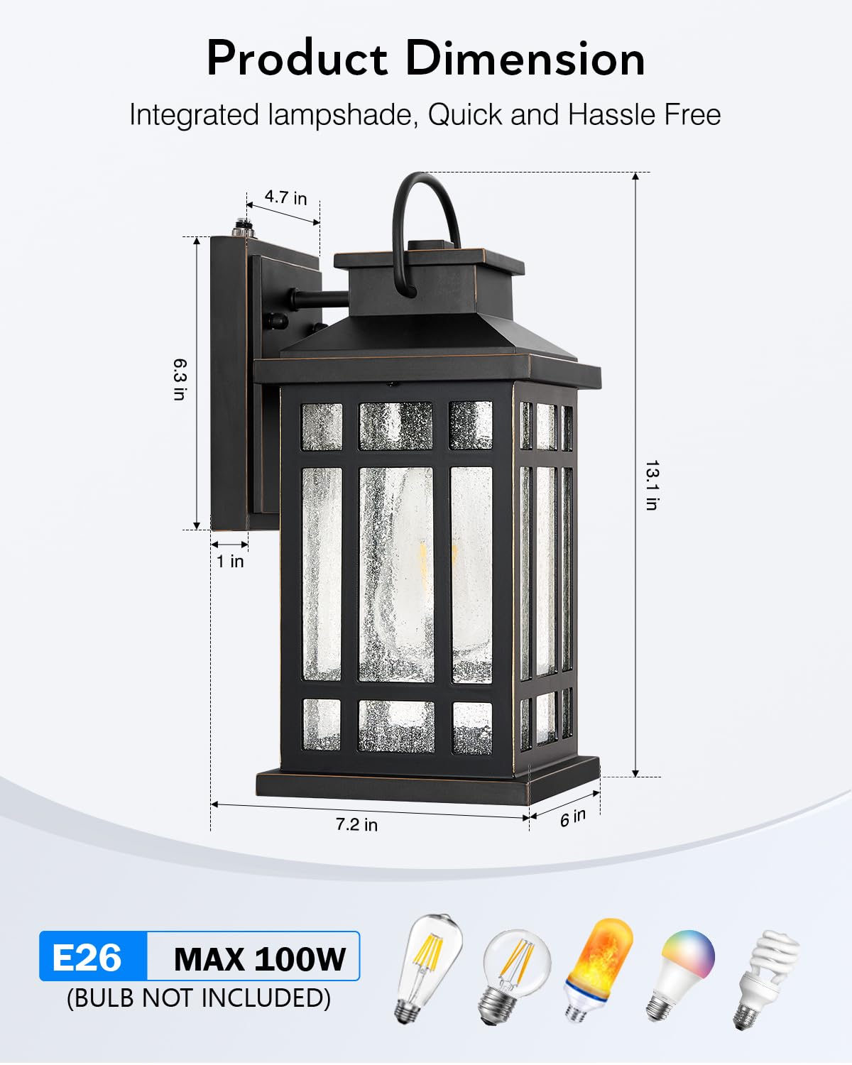 Opaxis Dusk To Dawn Outdoor Lighting  Black 2 Pack Outside Lights For House With Gold Trim  Modern Exterior Light Fixtures  Outdoor Wall Lanterns For Porch  Garage  Doorway  Anti-Rust  Waterproof