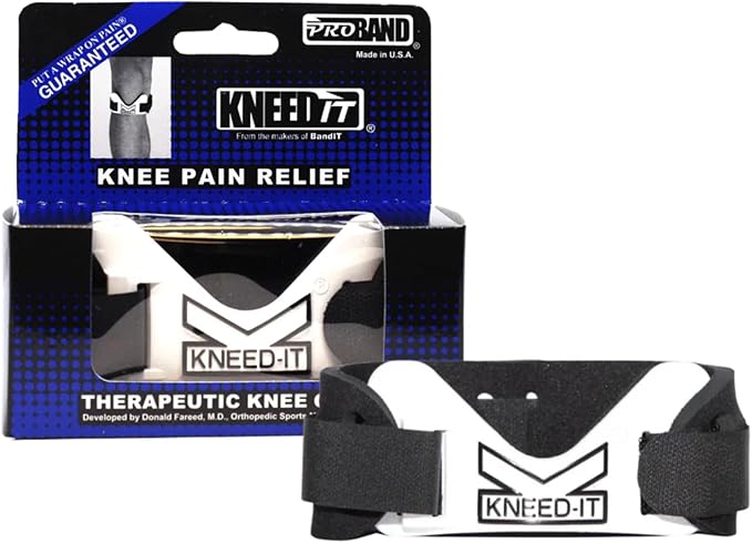 PROBAND - KneedIT - Compression Band for Knee Pain Relief - Helps Relieve Pain & Swelling - For Arthritis, Tendinitis, Ost...