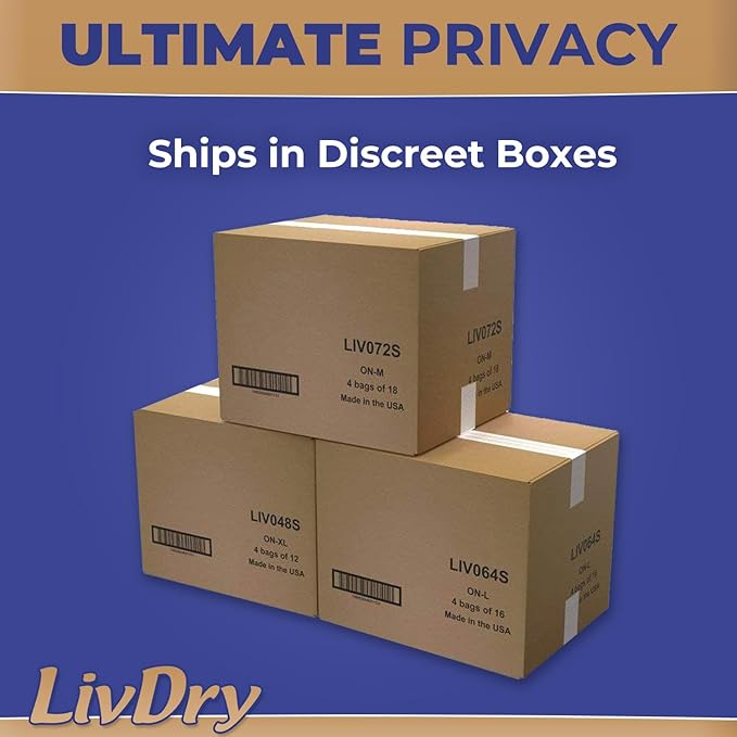 LivDry Small Ultimate Adult Incontinence Underwear, High Absorbency, Leak Cuff Protection, S, 72-Pack