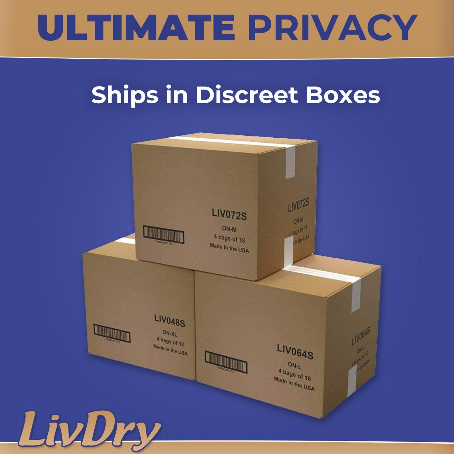 LivDry Ultimate Adult Incontinence Underwear, High Absorbency, Leak Cuff Protection, Small, 18-Pack