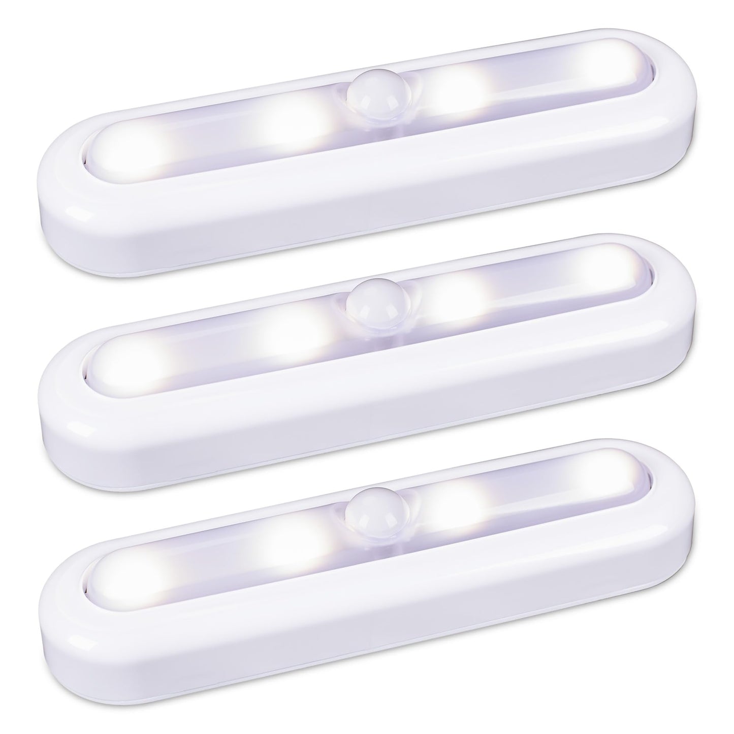 Star-Spangled 3 Pack 7  Dimmable Push Tap Lights  Stick On Led Touch Lights Aaa Battery Operated For Kitchen  Closet  Under Cabinet  3 Color Modes