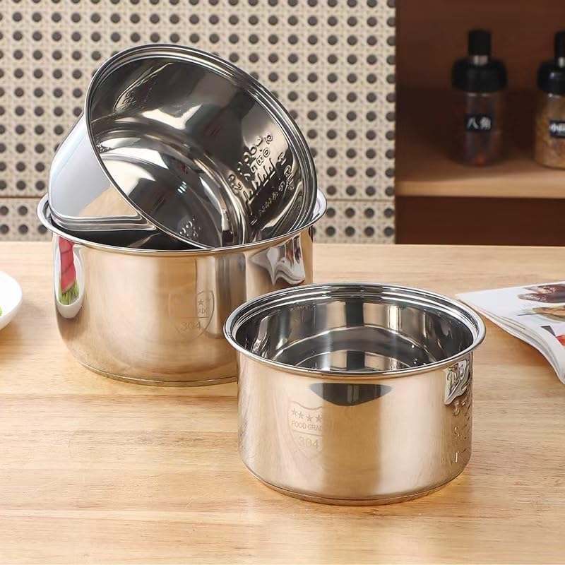 NLOWD Compatible for Zojirushi NS-TSC10 Multi-Cooker Replacement Inner Po (5.5cups) 304 Stainless Steel Rice Cooker Inner Bowl