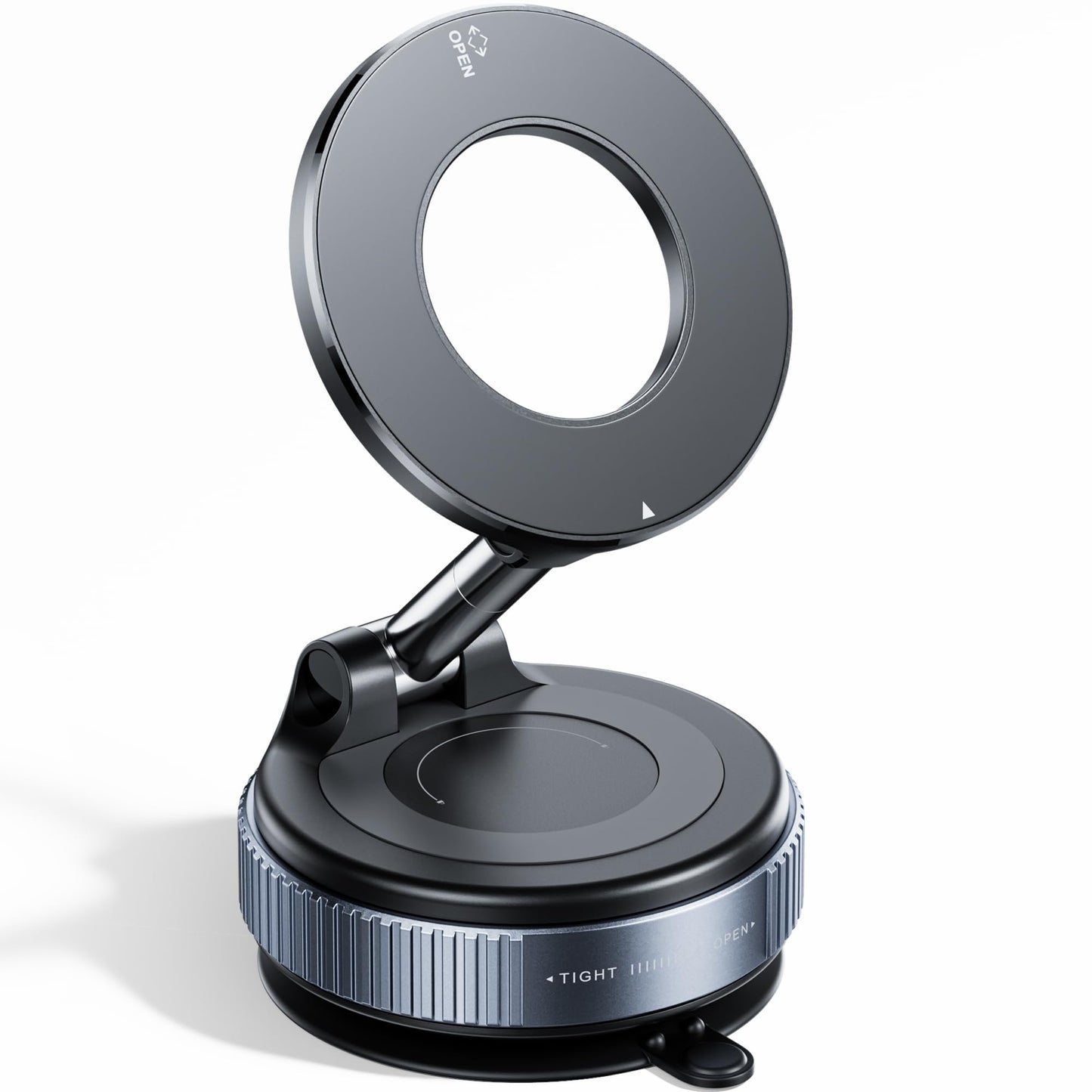 REOKILY 2026 Upgraded Vacuum Magnetic Car Phone Holder 360° Reinforced 96LBS Ultra Suction Cup Phone Mount for MagSafe Cell Phone Holders for Your Car/Gym/Mirror Mount for iPhone & Android