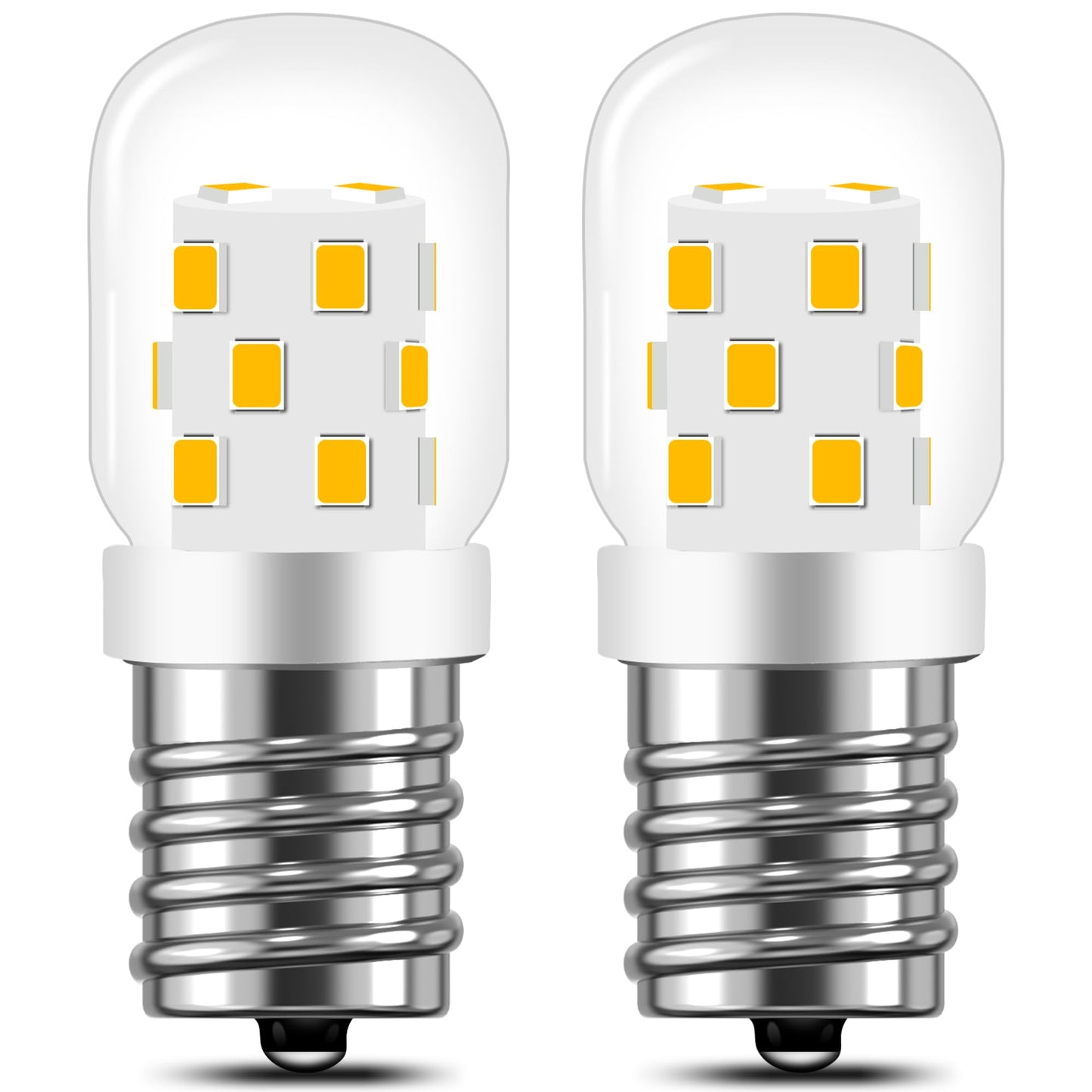 AMI PARTS E17 LED Light Bulb 3W 380LM 3000K Daylight Warm 2 Pack - Yellow