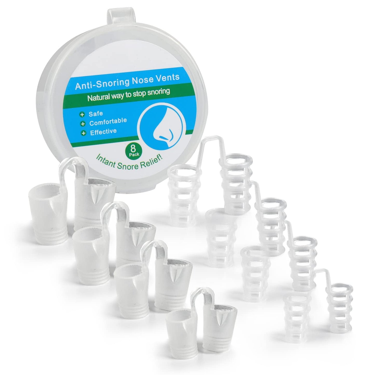 Anti Snoring Nose Vent Nasal Cones Nasal Dilator to Stop Snoring Effective Snore Stopper Anti Snoring Devices Easy to Use Snoring Solution