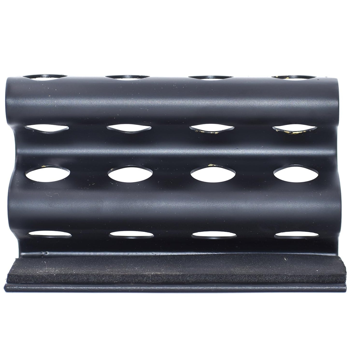Parker Double Edge Razor Stand - Solid Brass with Black Finish -Holds 4 Razors - Parker Stand with Padded Base - Excellent Stora