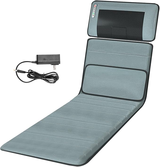 Full Body Massage Mat with Heat | 3D Lumbar Traction & Relaxation | Shiatsus Neck Massager with Massage Points | Electric ...