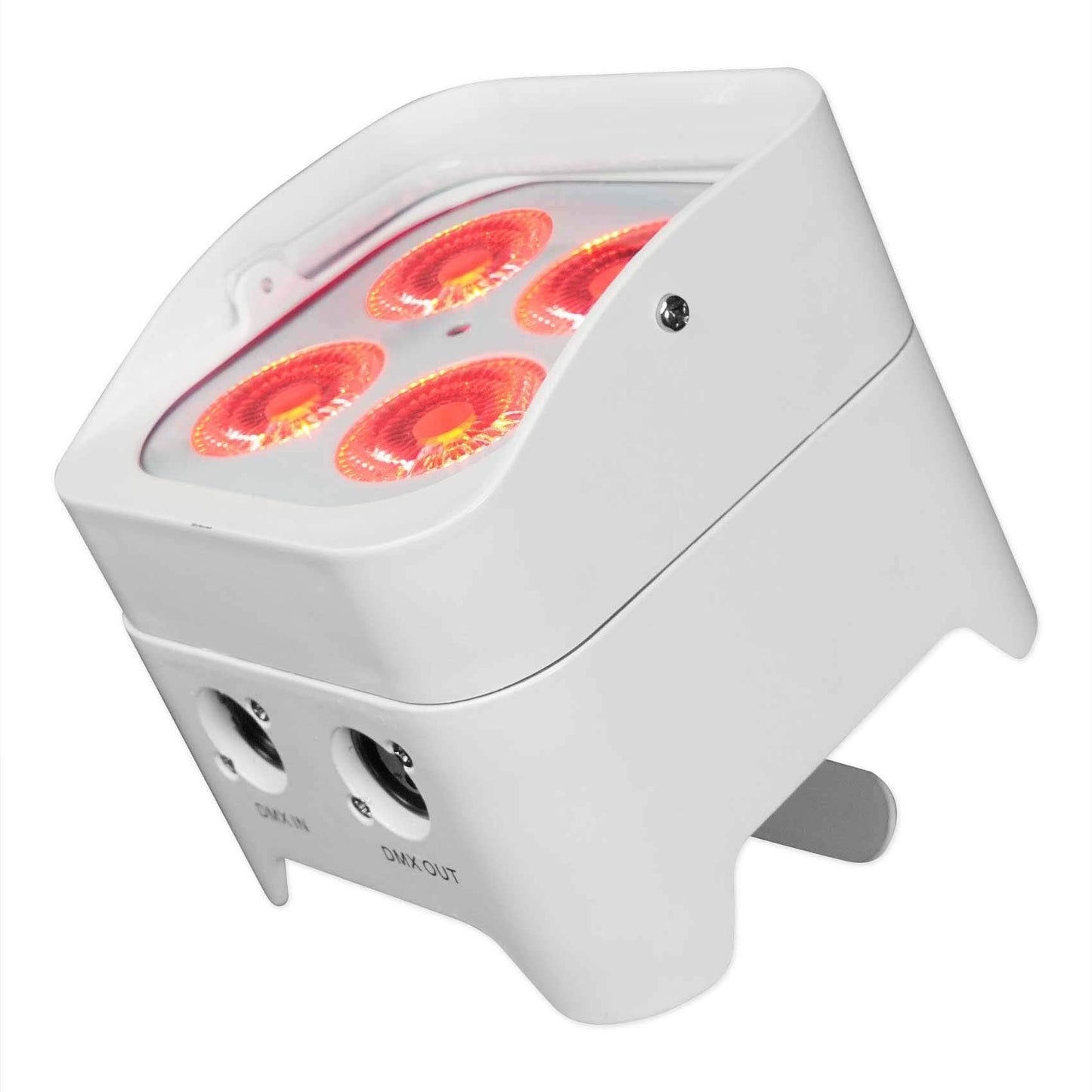 Rockville Best Par 50 White Rechargeable Led Par Wash Light, Wireless Dmx, 4X6W Rgbwa+Uv Leds, 4400Mah Battery, 6500 Lux Output,