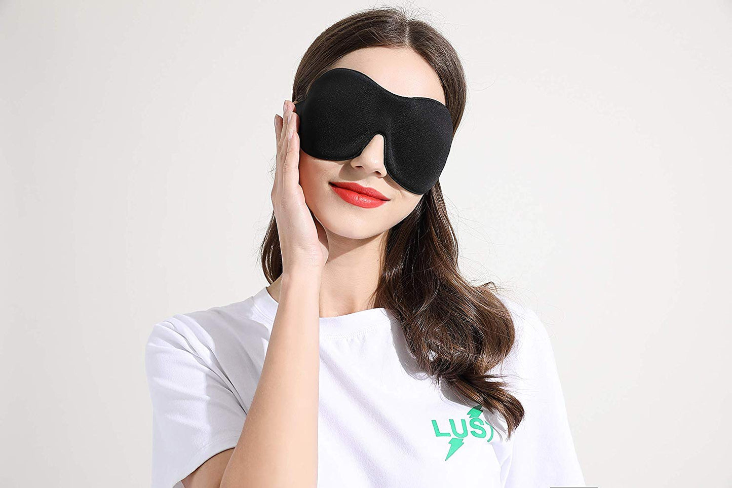 AMAZKER Sleep Mask for Side Sleeper 2 Pack, 3D Contoured Cup Sleeping Mask & Blindfold, Concave Molded Night Sleep Mask, Block Out Light, Soft Comfort Eye Shade Cover for Travel Yoga Nap