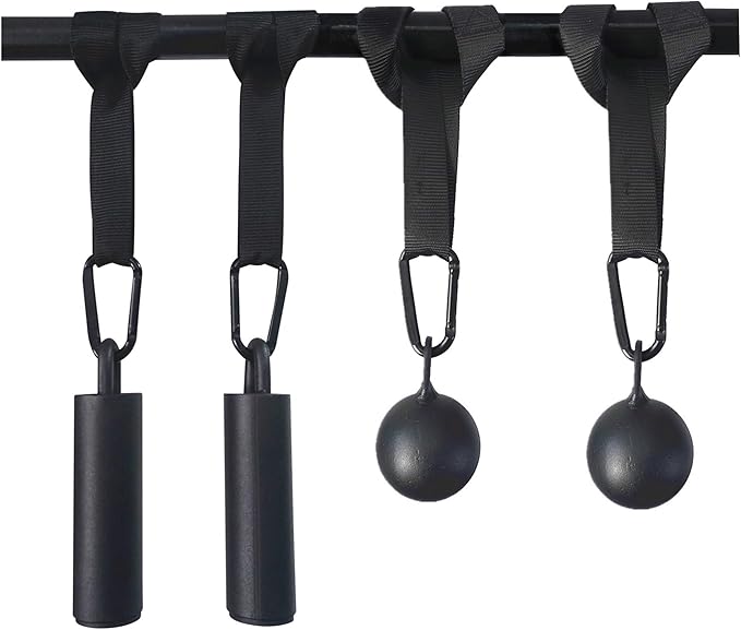 Lights Mountain Pull Up Grips Set with Hanging Straps and Strong Carabiner, Finger Strengthener，Forearm, Biceps, Ninja War...