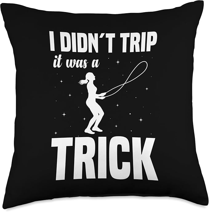 Jump Rope Athlete Weighted jump Rope Skipping Rope Throw Pillow