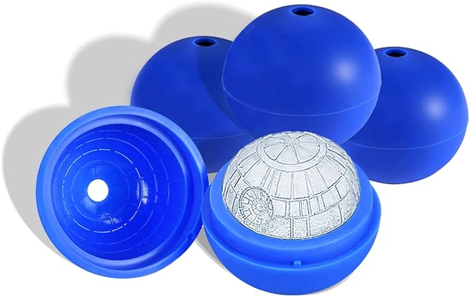 Planet Shaped Ice Cube Mold Large Ice Ball Maker Silicone Ice Mould Tray and Chocolate Maker Tools for Whiskey, Bourbon and Cool Drinks (4)