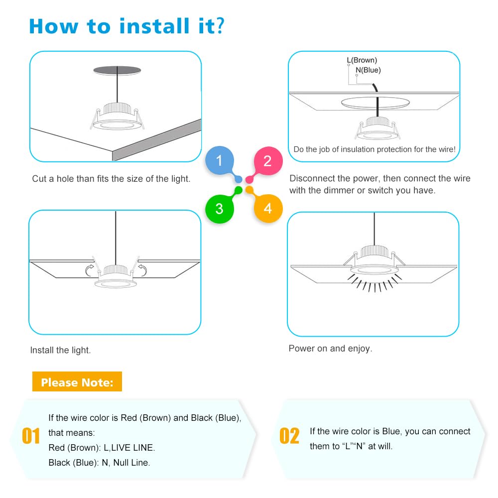 2 Inch Led Downlight  32 Pack Recessed Lighting Dimmable Ceiling Light  3W  5500K Daylight White  Cri80 With Led Driver(35W Halogen Equivalent)  Black