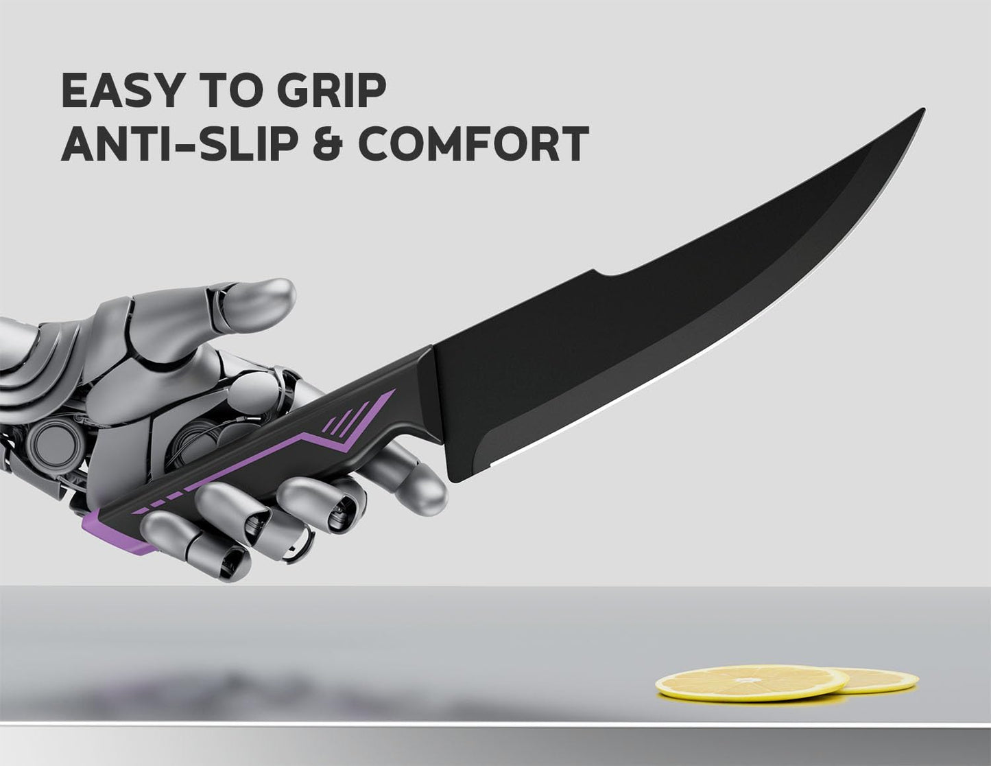 Knife Set - 15 PCS Kitchen Knife Set with Built-in Knife Sharpener Block - Stainless Steel Knife Block Set - Dishwasher Safe, Christmas Elegant Box for Men Women