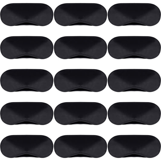 100 Pack Eye Mask Disposable Blindfolds for Games with Nose Pad Soft Eye Cover Party Pack Sleep Eye Masks Eye Shade Mask Women Men Kids (Black)