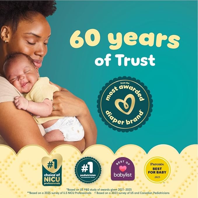 Pampers Swaddlers Diapers, Size 4 (15-34 lbs), 22 Count, Absorbent, Keeps Baby Dry and Comfortable, Skin Safe Disposable Baby Diaper (Packaging May Vary)