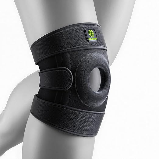 Plus Size Knee Brace with Side Stabilizers & Patella Gel Pads for Men & Women, Adjustable Knee Support for Knee Pain, Inju...