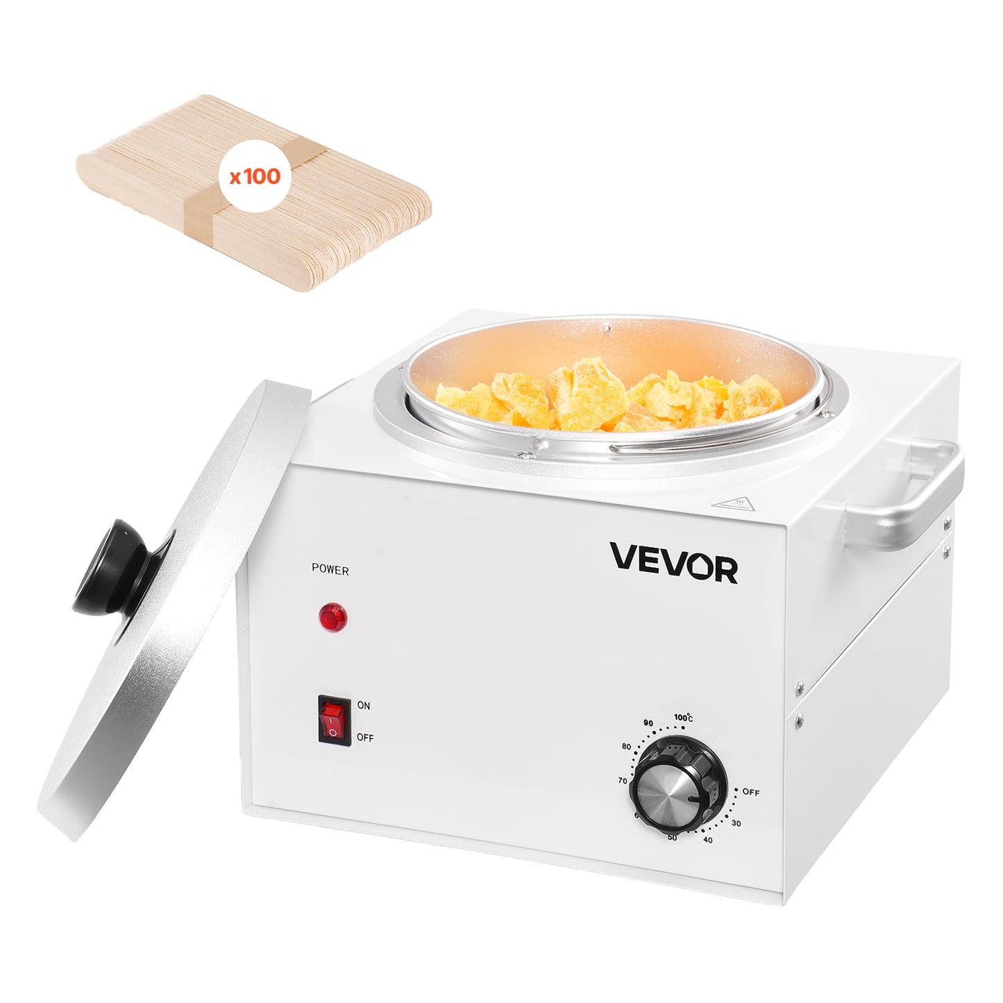 VEVOR Single Pot Wax Warmer, 3000ML 300W Professional Wax Warmer for Hair Removal, 32 ? - 212? Adjustable Electric Waxing Heater