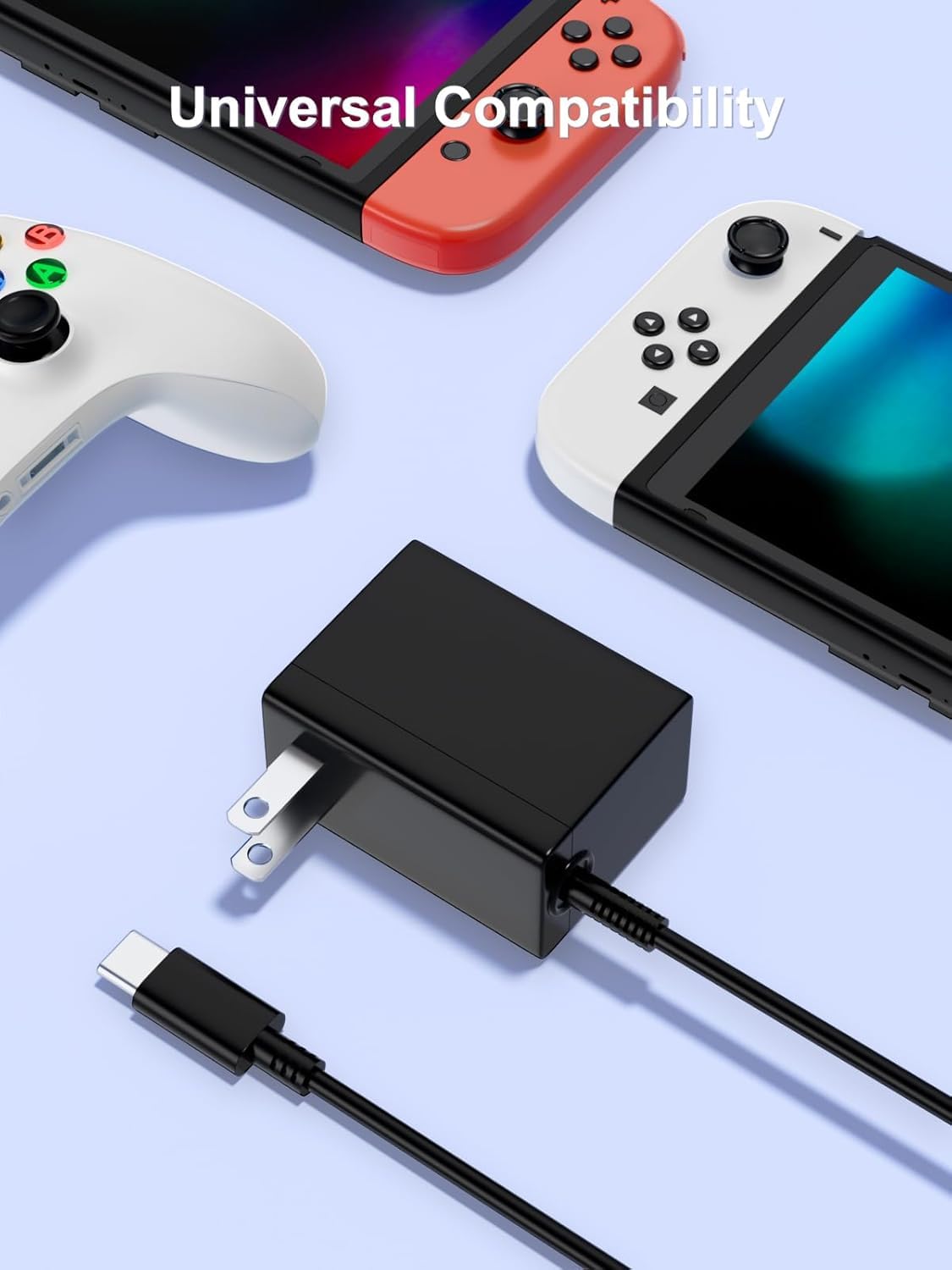 Fast Charger Compatible With Nintendo Switch,Usb C Type C Power Adapter Compatible With Nintendo Switch Lite Oled Dock,15V/2.6A