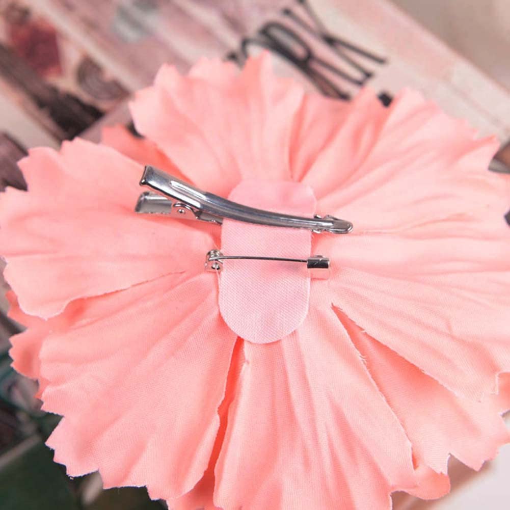 Koolgil Women's Bohemia Peony Flowers Hairpin Hair Clip Flower Brooch for Travel Party Festivals (Lavender) (Pack of 1)