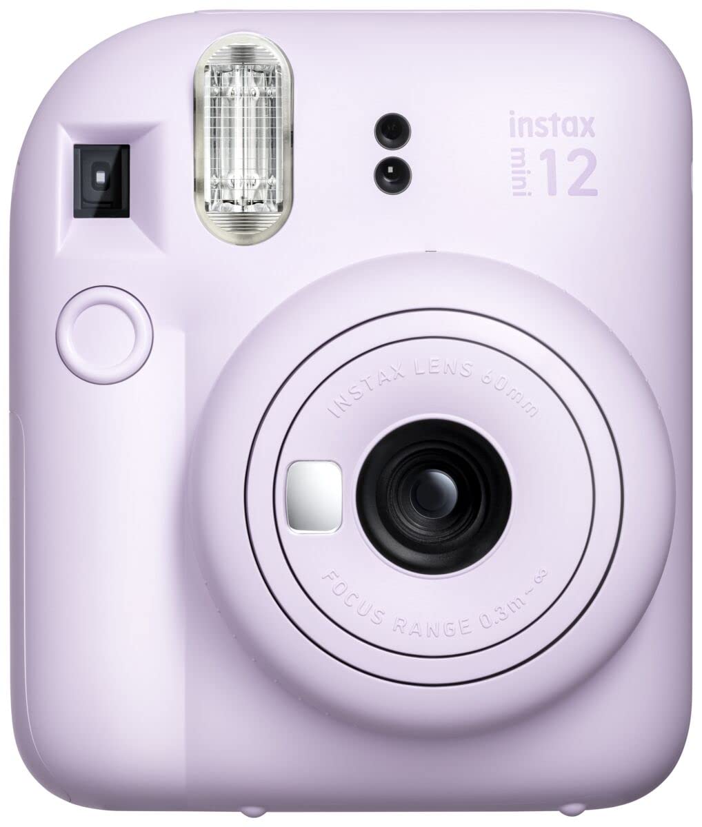 Fujifilm Instax Mini 12 Instant Film Camera, Fuji Instax Mini Film (20 Sheets), Fuji Rainbow Instant Film (10 Sheets), Protectiv