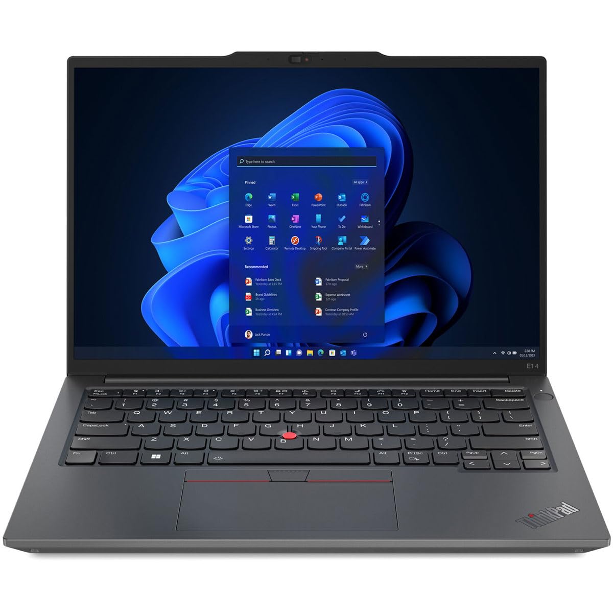 Lenovo Thinkpad E14 Gen 5 21Jr001Qus 14 Notebook - Wuxga - 1920 X 1200 - Amd Ryzen 5 7530U Hexa-Core (6 Core) 2 Ghz - 8 Gb Total