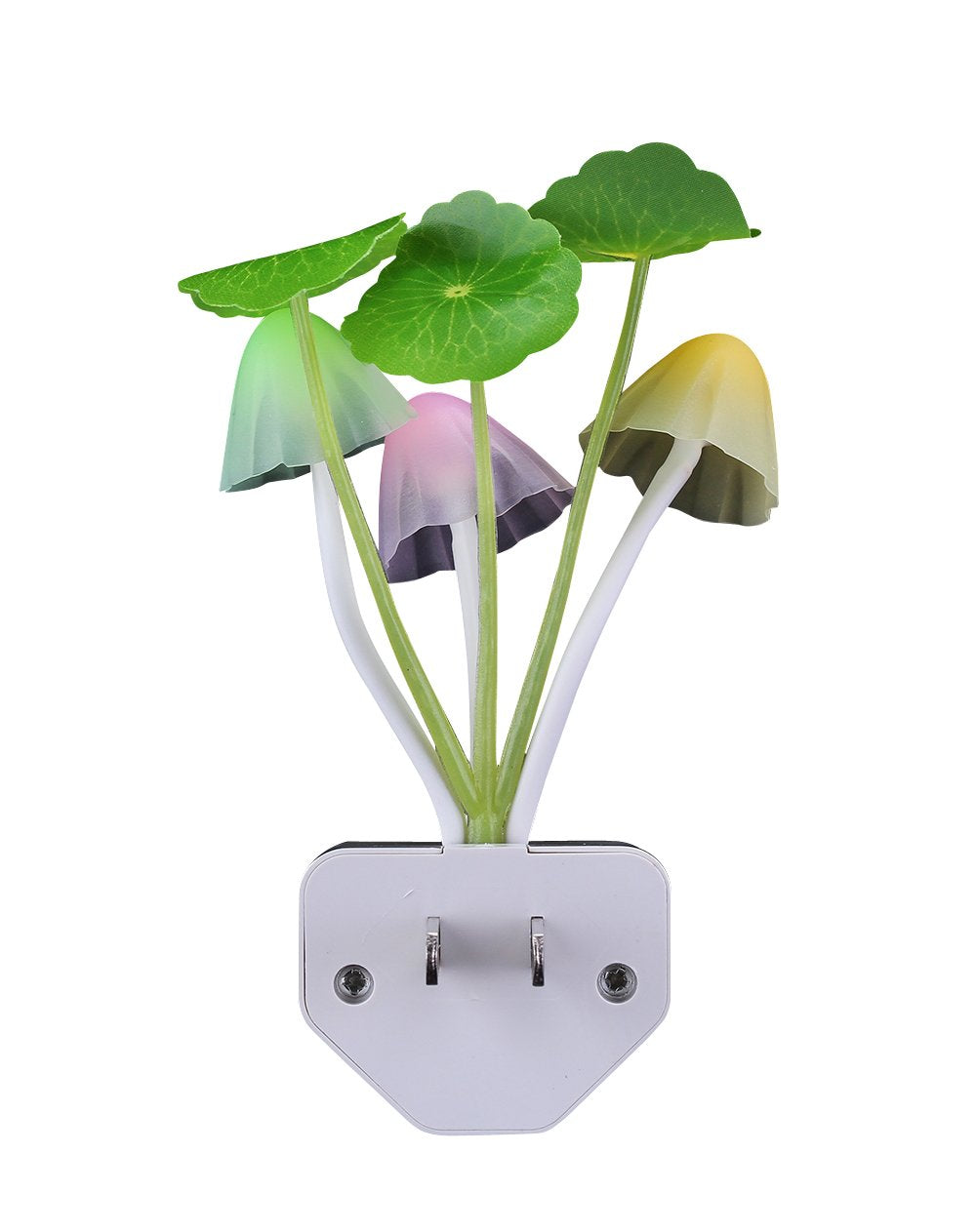 Rienar Led Mushroom Night Light, Color Changing, Plug-In, Plastic, One Size, Blue/Yellow/White, Model Fba_Rienar-103