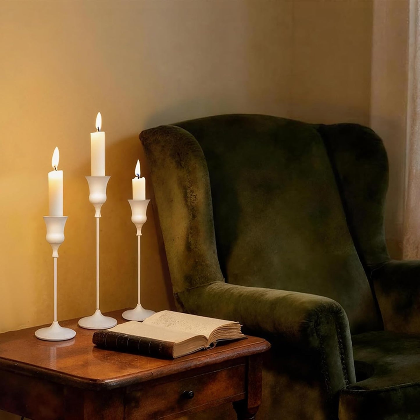 Candlestick Holders White, 12 Packs Taper Candle Holder for Candlesticks, Candle Sticks Holder Decor for Home Decor
