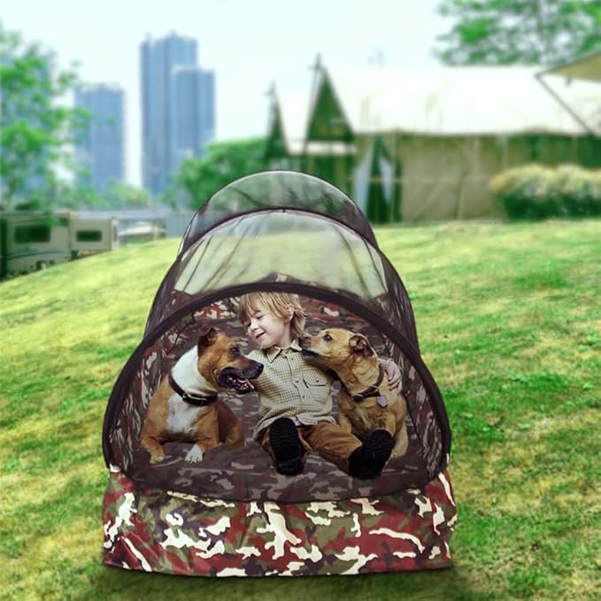 Mosquito Tent,Folding Netting Bed Tent,Portable Mosquito Netting with Bottom,Camping Tent Fine Mesh Mosquito Net for Adults Kids Travel Camping Backyards Canopy Outdoor (Black Net, 2 Person)
