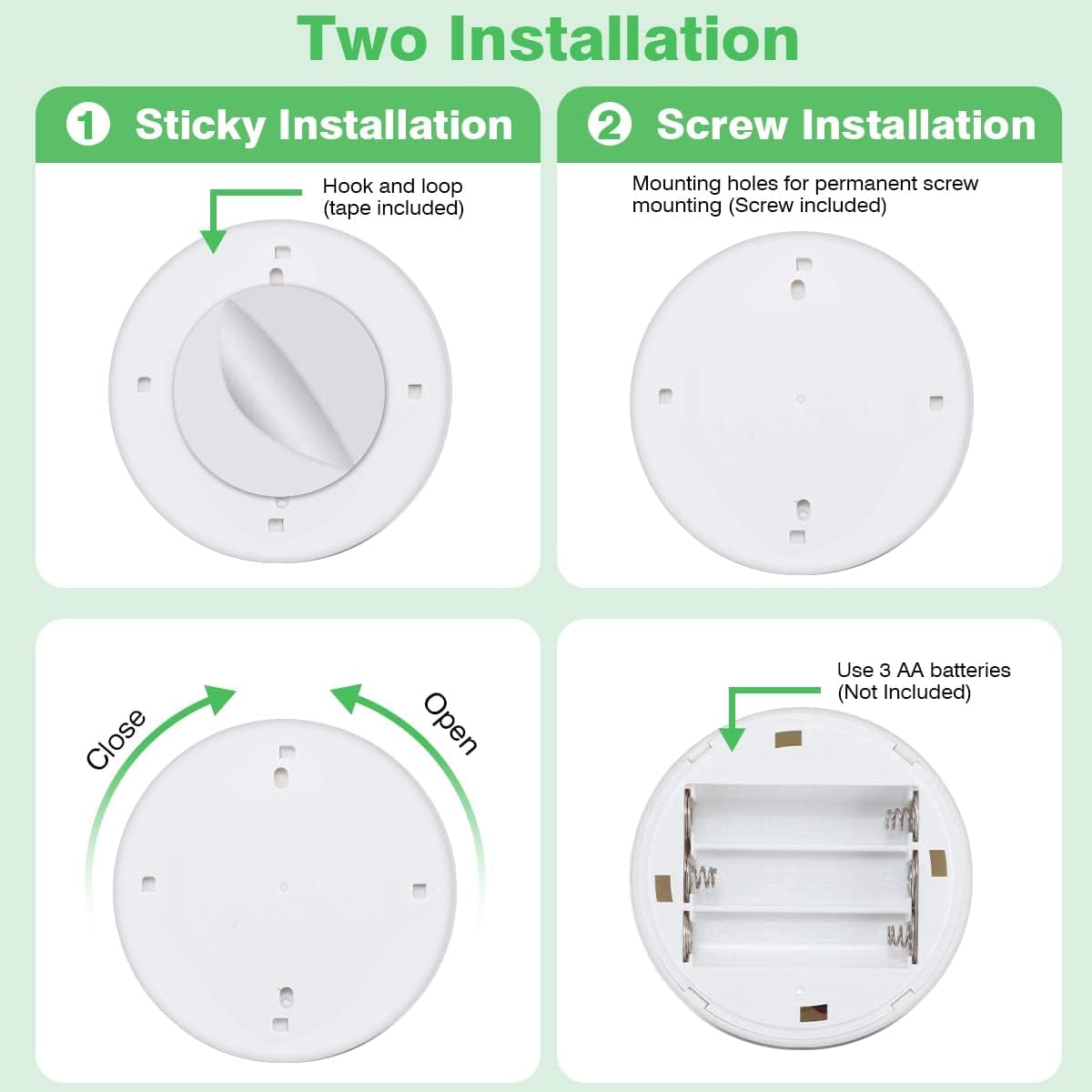 Kindeep Rgb Wireless Led Puck Light, 4000K Warm White, Battery Operated, Remote Control, 6 Pack, Silver, Model Lsl001