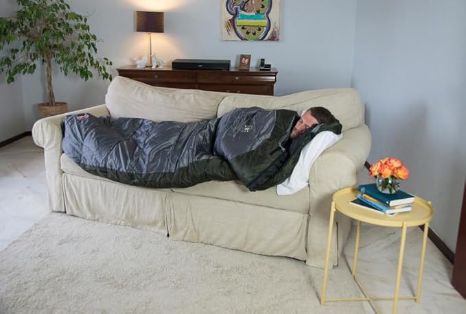 Coleman Big Basin 15°F Big & Tall Sleeping Bag, Cold Weather Sleeping Bag with Snag-Free Zipper & Better Heat Retention, Machine Washable