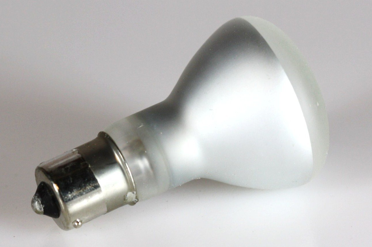 Eiko Halogen Bulbs 13V 1.5A R-12 Bayonet Base Frosted Silicon Coated Model 1383Tf