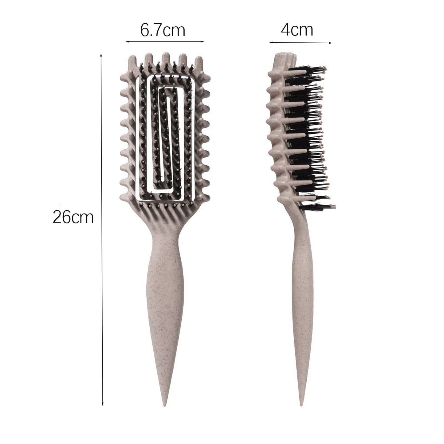 Curly Hair Brush Candybrush Curl Defining Brush for Detangling Shaping and Defining Curls for Women, Men, Wet & Dry Hair (Beige)