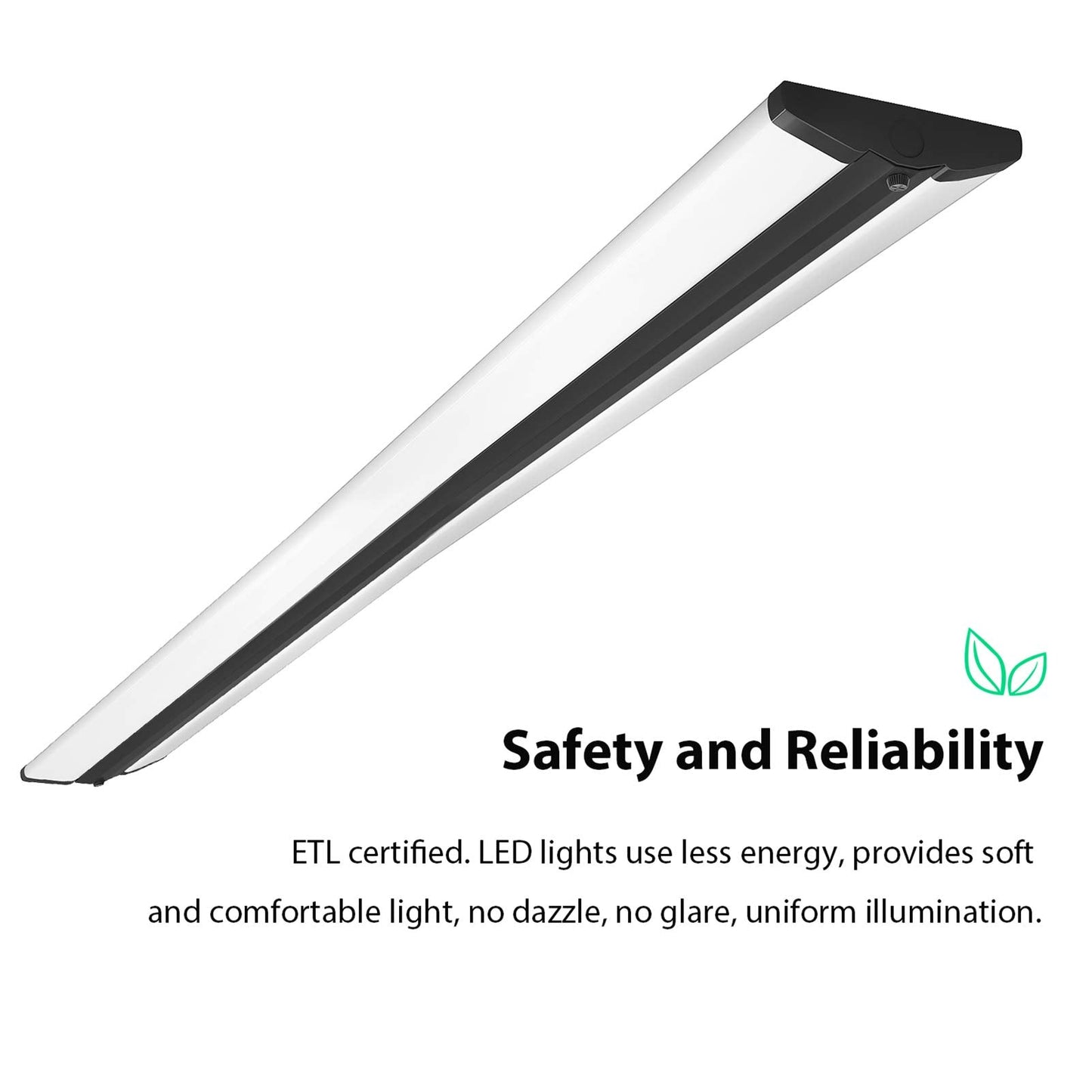 FAITHSAIL 8FT LED Shop Light, 110W LED Wraparound Ultra Slim Strip Lights, 12600 Lumens, 5000k Garage Lighting, 8 Foot LED Strip Light for Office, Workshop, Fluorescent Version Replacement, 2 Pack