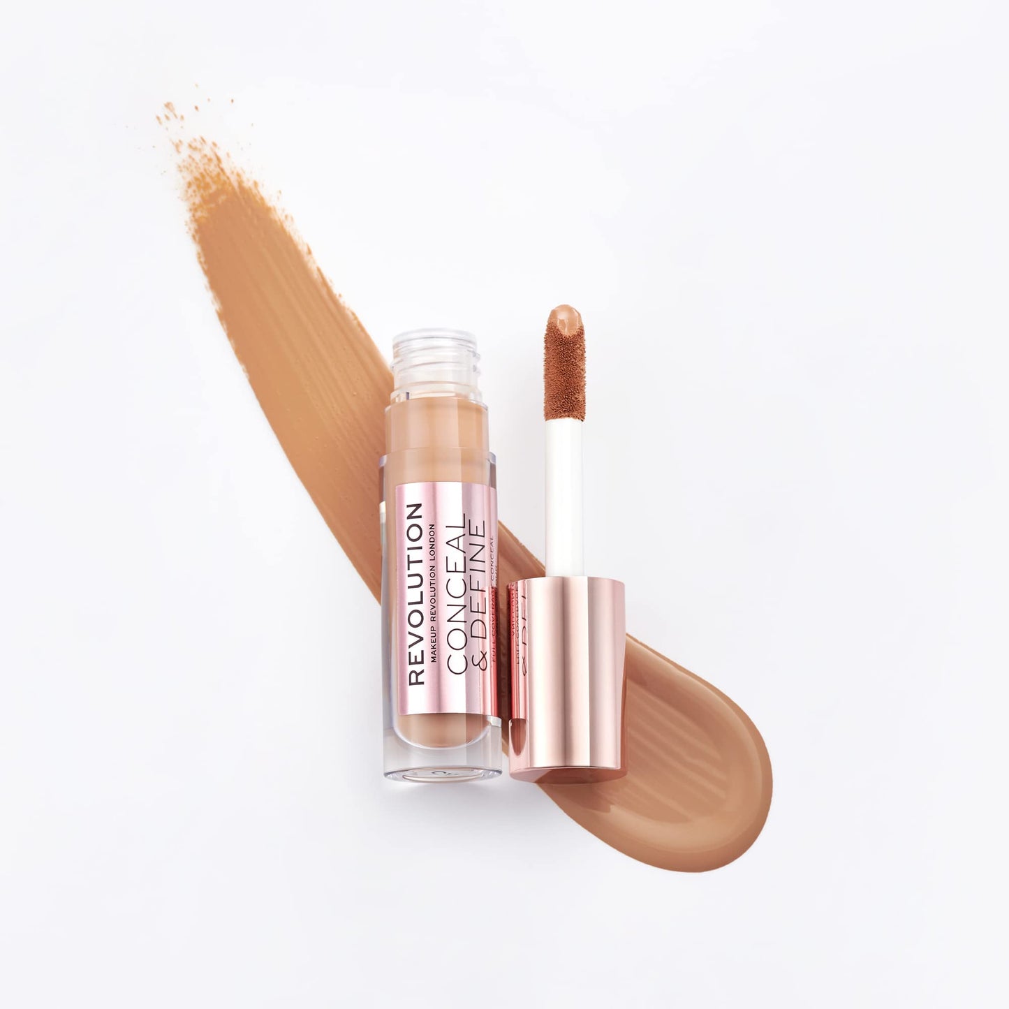 Revolution, Conceal & Define Concealer, Full Coverage & Lightweight, Long-Lasting Matte Finish, Vegan & Cruelty Free, C11 Medium
