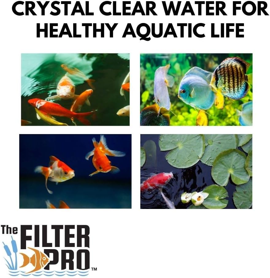Beige Coarse Filter Media, 2" Thick, 16" x 56" Roll, Perfect for Aquariums, Ponds or Water Gardens, Made in USA