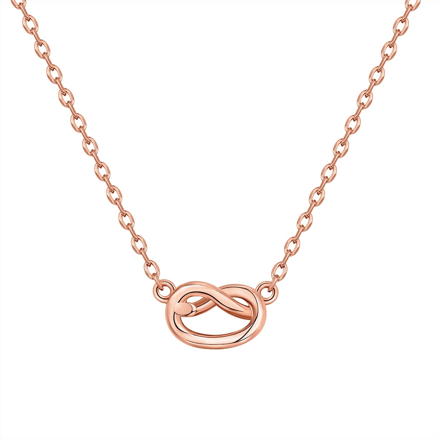 PAVOI 14K Rose Gold Plated Infinity Pendant Necklace | Bridesmaids Cute Necklaces for Women
