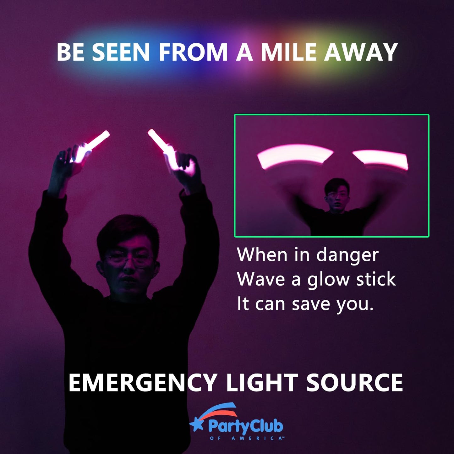 Pca 96 Pcs enhanced Neon Glow Sticks With Pe String  Ultra Bright Multicolor  6 Inch Emergency Light Sticks For Blackout Or Storm Ready Use Waterproof  Non-Toxic  Duration Lighting