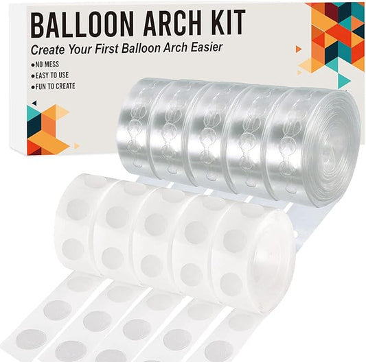 Balloon Arch Kit, 82ft Easy DIY Balloon Decorating Garland Strip and 500Pcs Glue Point Dots Tape for Balloon Arch, Decorat...