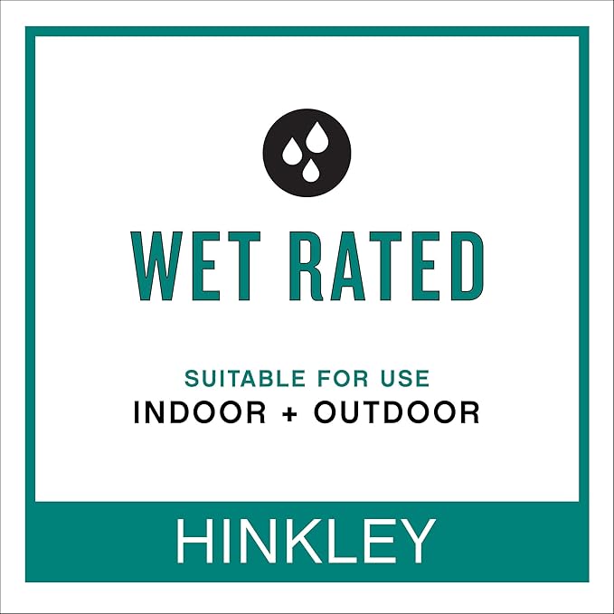 Hinkley Lakehouse 2680BK Small Outdoor Wall Lantern - Coastal Style, Nautical Touches, Clear Seedy Glass - Black