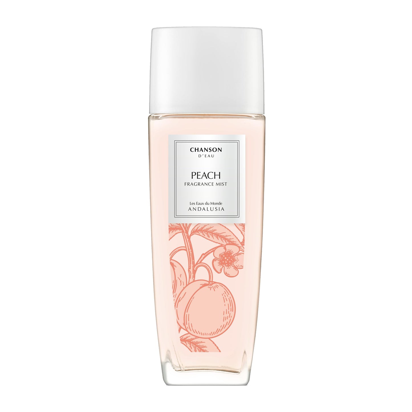 Chanson Peach Hair & Body Mist for Women 2.5 fl oz (Pack of 1), Notes of Bergamot, Peach, and Musk, Women's Fragrance, Long Lasting, Everyday Fragrance, Travel Size