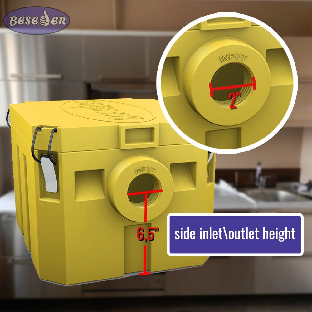 Home Grease Trap plastic 5 GPM Under Sink for Kitchen Sink