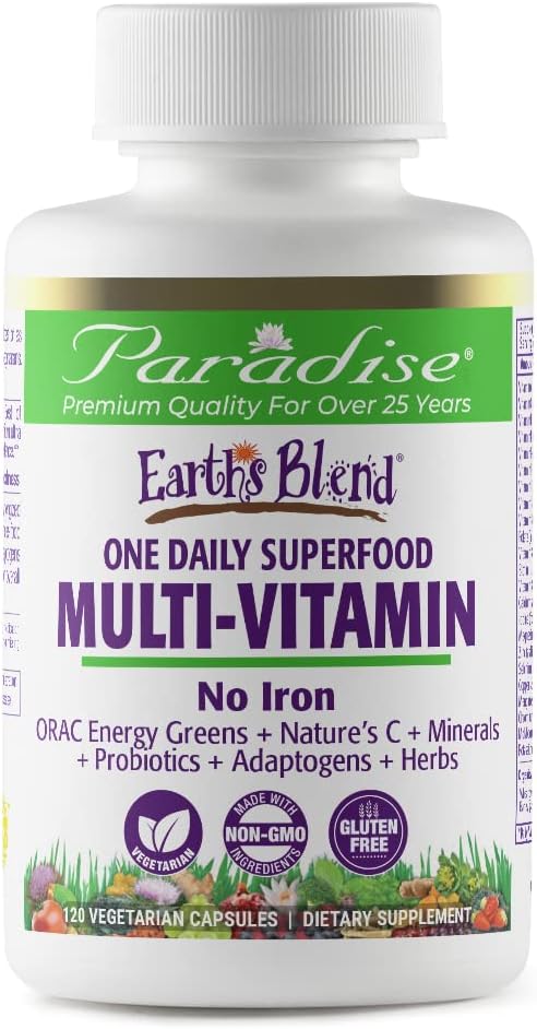 Paradise Earth's Blend Multivitamin for Men & Vitamin C Bundle