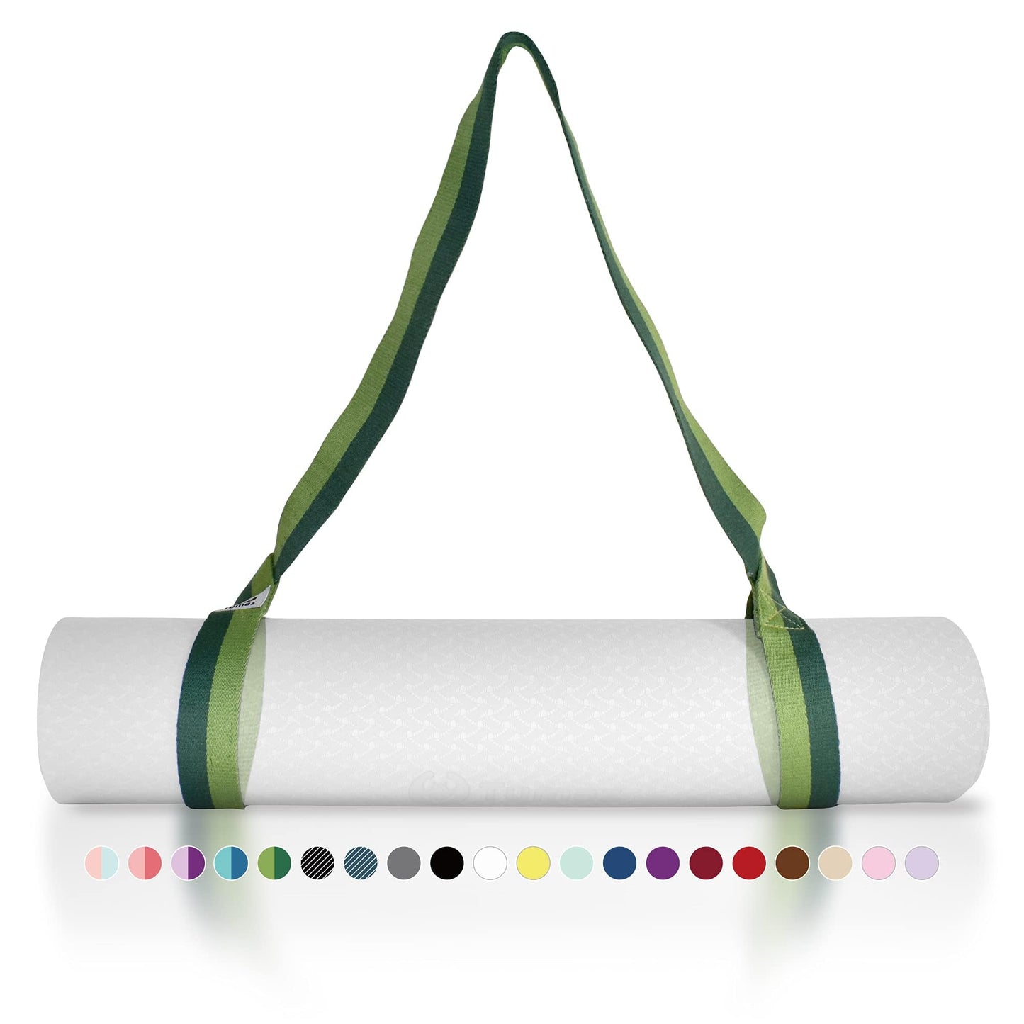 Tumaz Yoga Mat Strap [MAT NOT Included] (2 Sizes) with Extra Thick & Comfy Delicate Texture, Adjustable Yoga Mat Carrier
