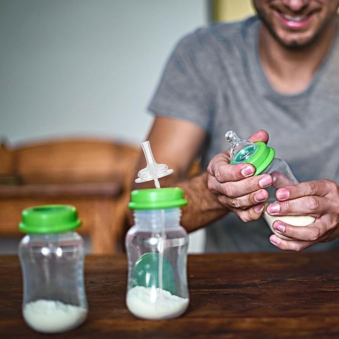 Veemoon 8pcs Baby Bottle Straws Replacement Baby Learner Cup Silicone Straws Kit Boys and Girls Wide Mouth Drinking Bottle Sucker No Leakage Drinking Tools for Milk Water Feed Boy Girls (1.96 Inch W)