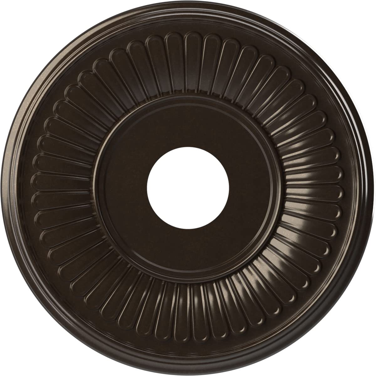Ekena Millwork Cmp16Beeru Berkshire Thermoformed Pvc Ceiling Medallion (Fits Canopies Up To 7), 16Od X 3 1/2Id X 1P, Universal M