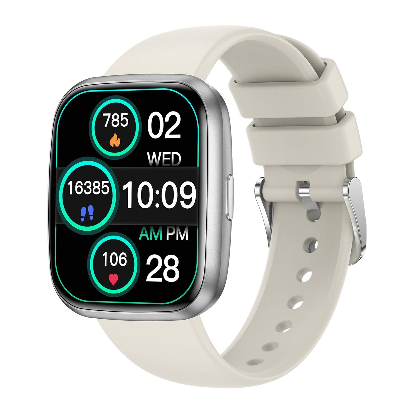 Smart Watches for Women, 1.75" Bluetooth Call, AI Voice Smartwatch, 24/7 Heart Rate Monitor, Blood Pressure/SpO2/Sleep Tracker, IP68 Waterproof, 100+ Sports Fitness Tracker for Android iOS Grey