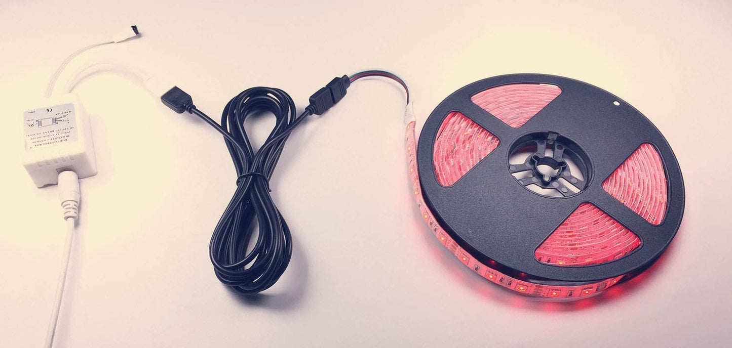 Litaelek 2Pcs 2M 6.6Ft Rgb Led Strip Extension Cable 4 Pin Led Tape Extension Cord Led Ribbon Extension Wire Led Band Extender Quick Connector Cable For Smd 5050 3528 2835 Rgb Led Strip Light  Black