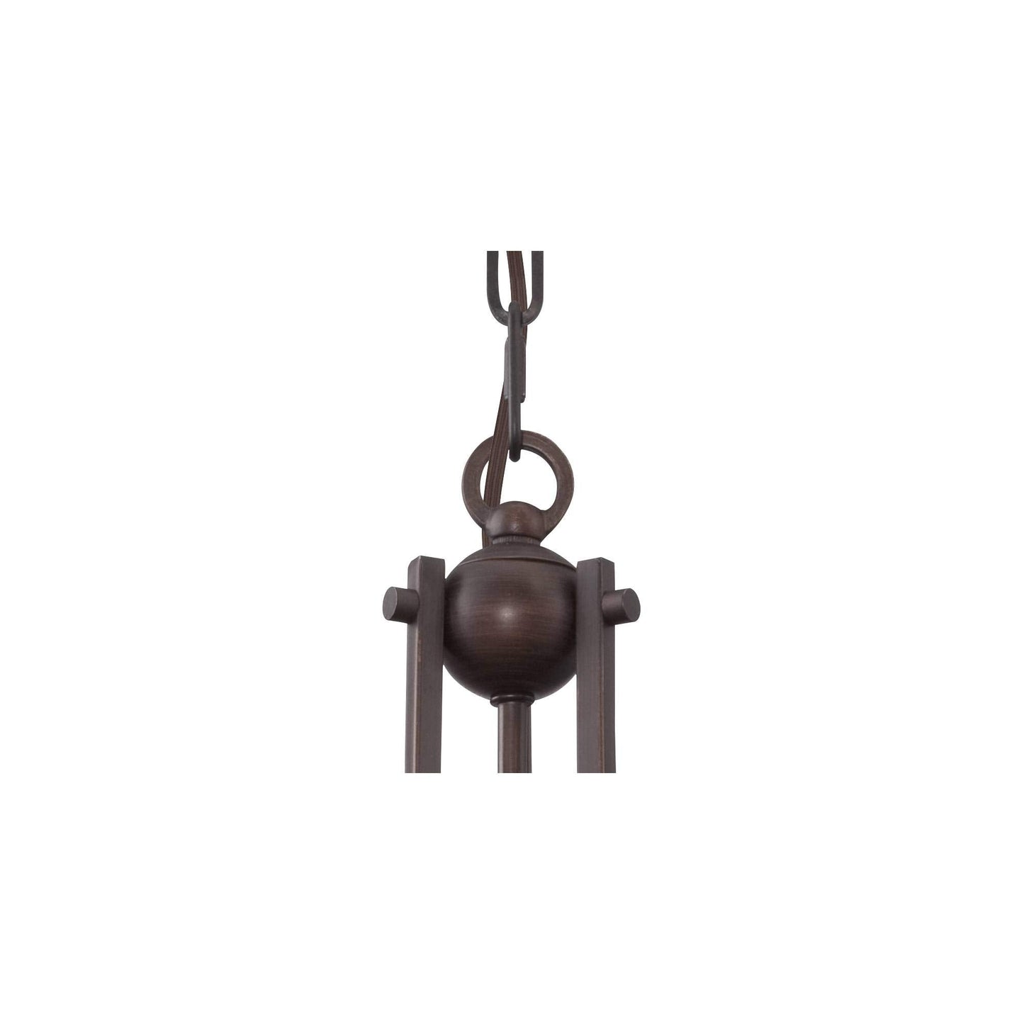 Franklin Iron Works Bronze Pendant Light - 13.5 Wide, 16 High, Clear Glass, Small Farmhouse Design For Kitchen, Dining, Living Room